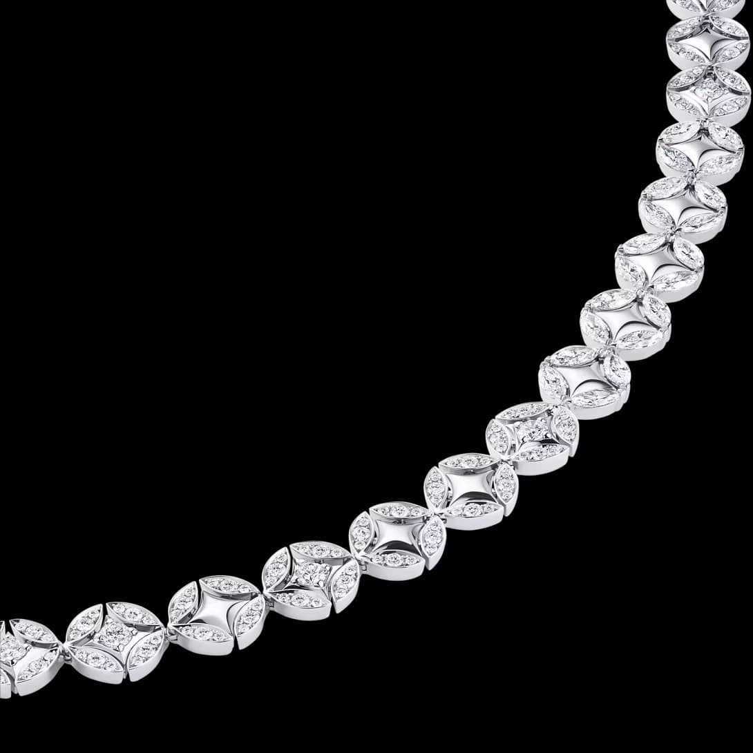 Galaxie Necklace, White Gold and Diamonds