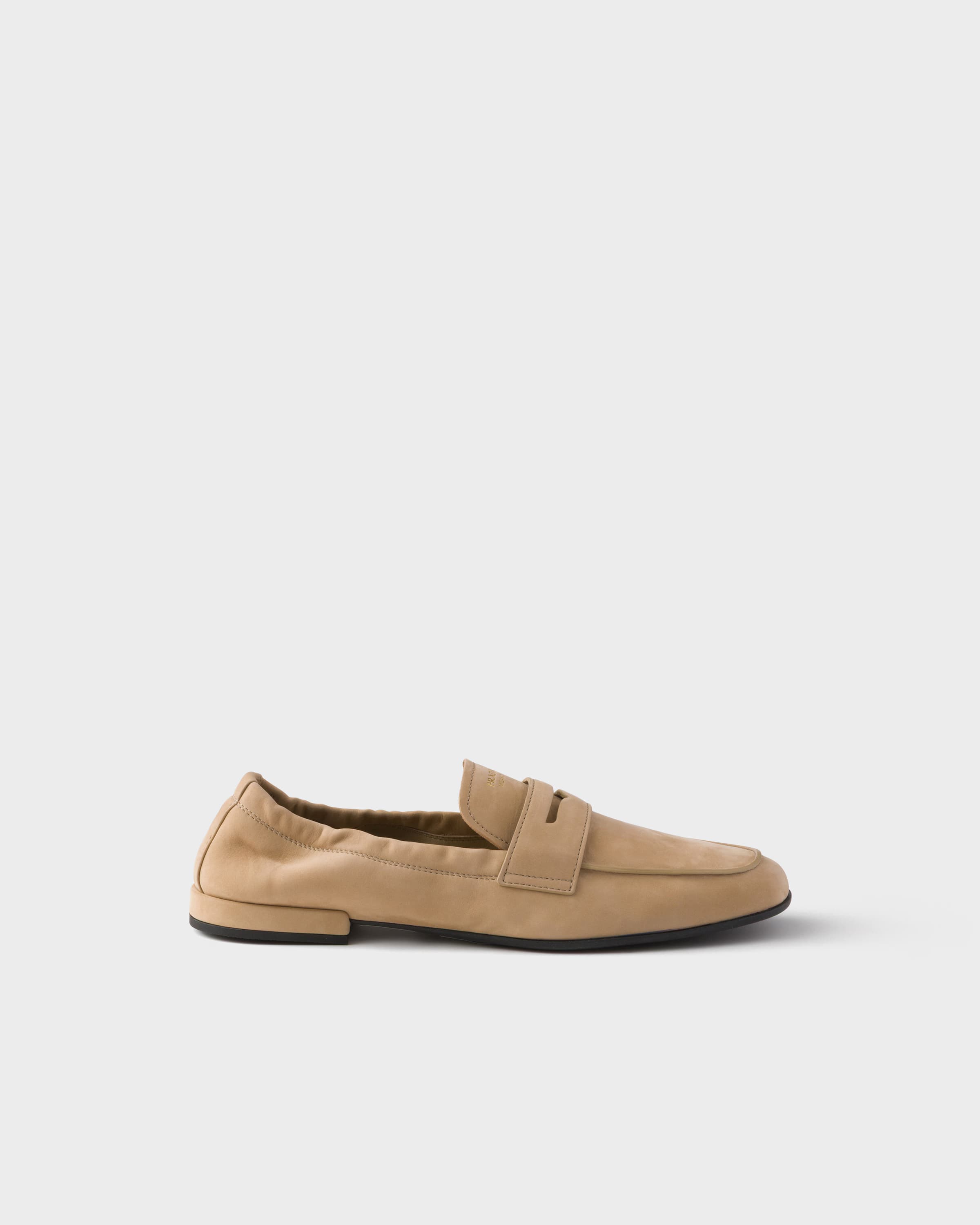 Shuffle nubuck leather loafers
